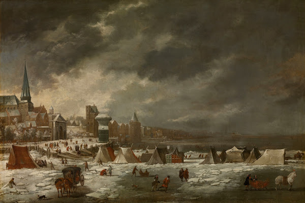 The Frozen Scheldt in Antwerp 1670