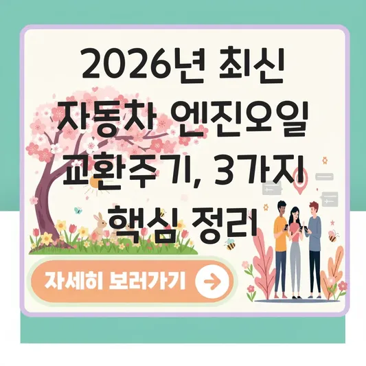 자동차 엔진오일 교환주기: 가솔린·디젤·하이브리드 유종별 적정 시기 정리 대표 이미지