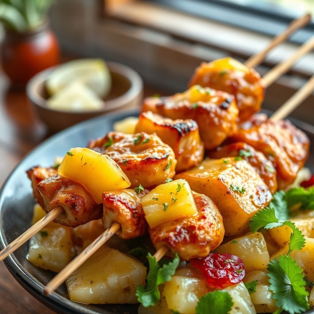 Easy Grilled Hawaiian Chicken Skewers with Pineapple for a 30-Minute Weeknight Win