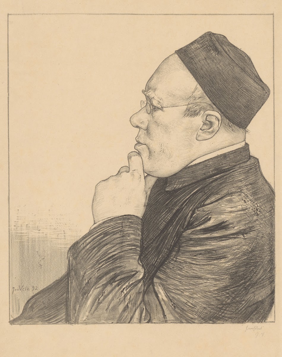 Portret van Herman Johannes Aloysius Maria Schaepman 1892