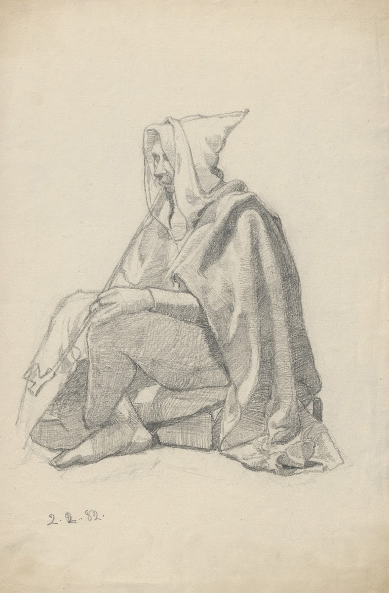 Jester Smoking A Pipe 1882
