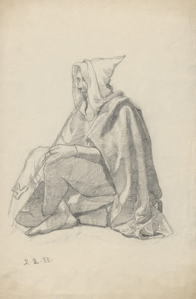 Jester Smoking A Pipe 1882