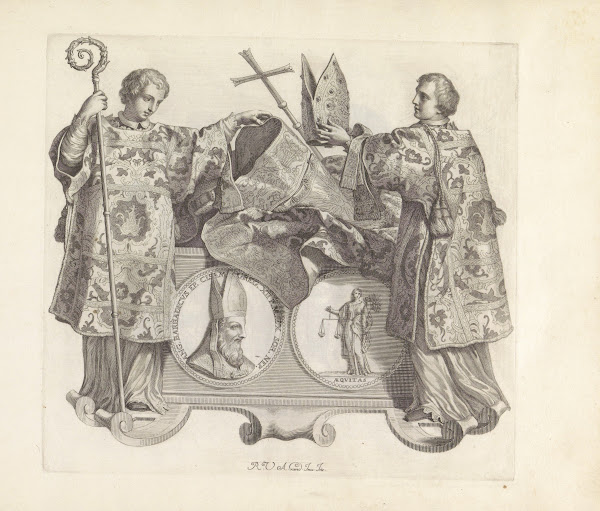 Portret van Angelo Barbarigo en twee diakens 1673 1743