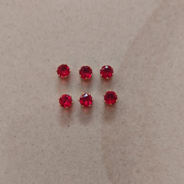 Red Round Ad Stone-A3-pack of 6