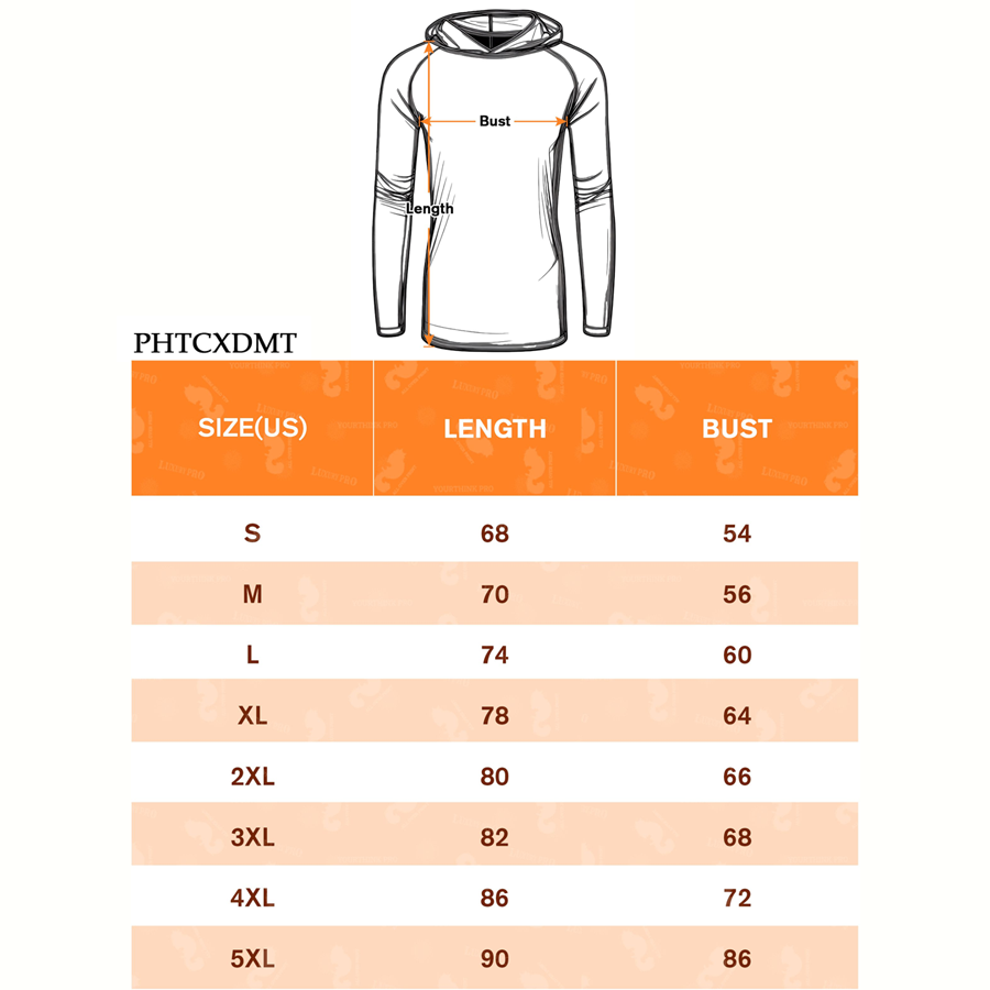 AOP PHT Long Sleeve Hooded T Shirt