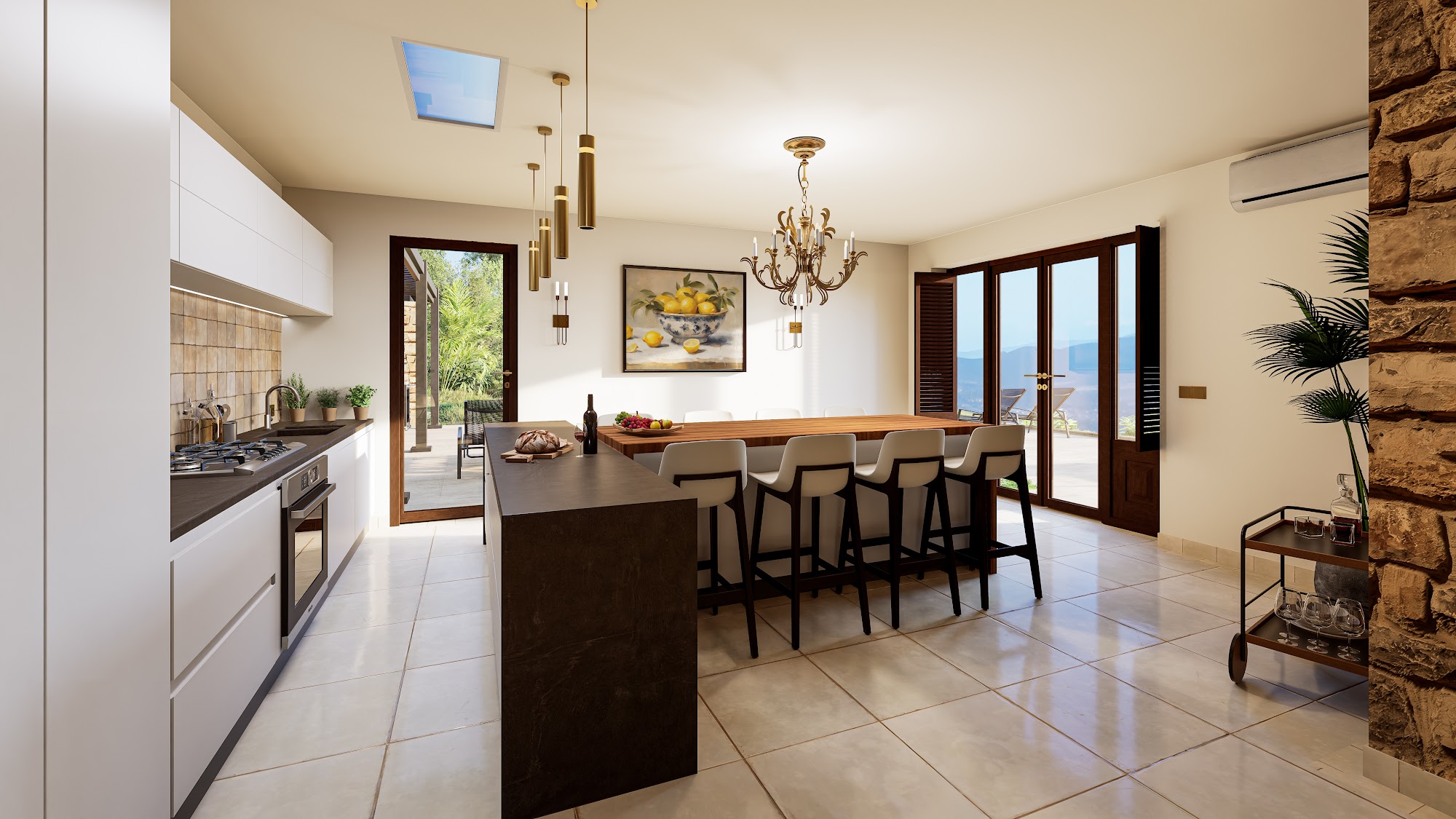 Villa Puro - Private garden with Mediterranean landscaping