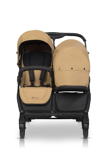 Stroller for twins Euro-Cart Doblo 2024 Camel