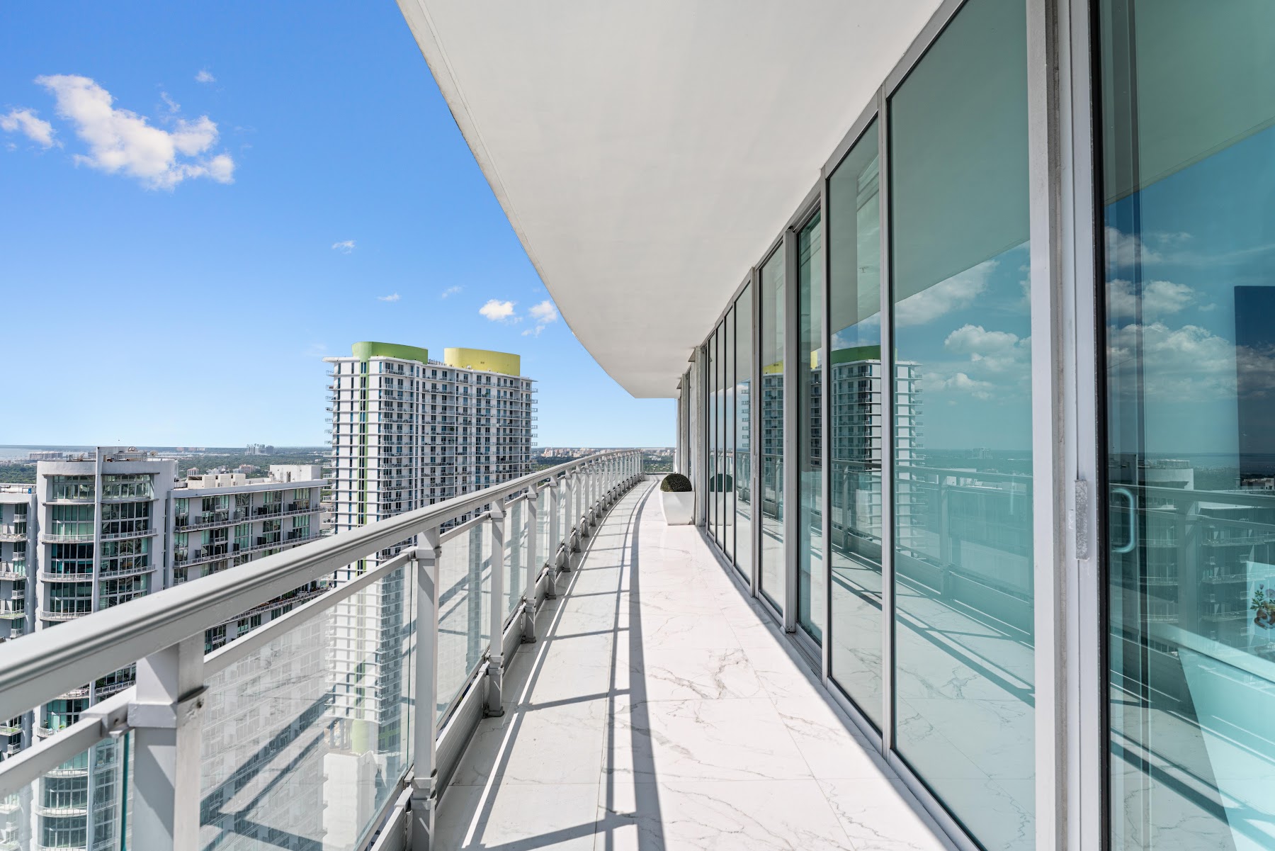 Terrace across the full width of the home