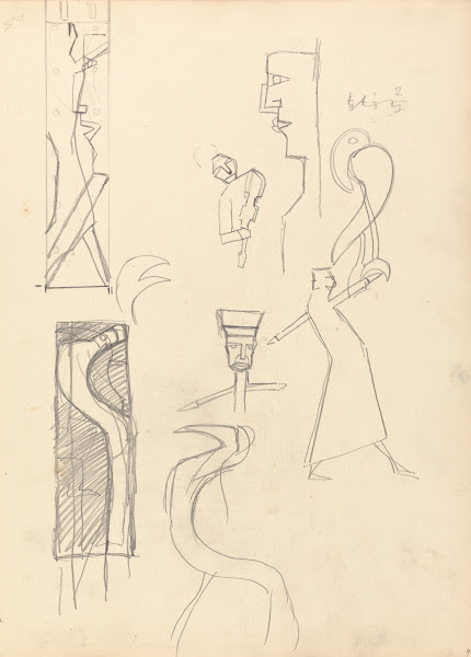 Cave of the Golden Calf Study of Geometric Figures 1912
