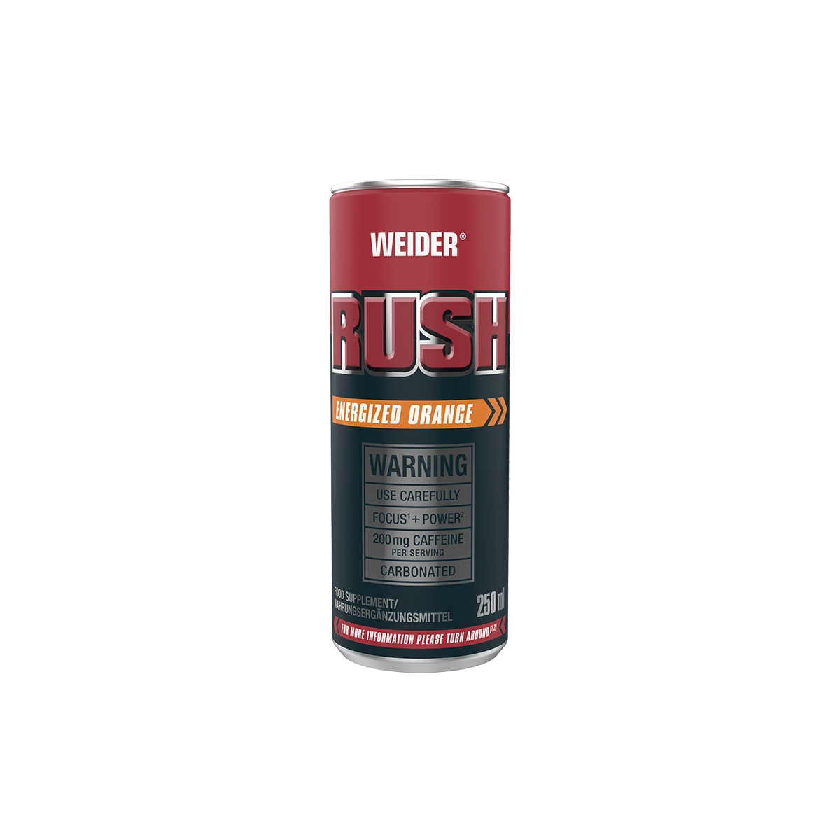 Weider Rush RTD — Orange, 250 ml