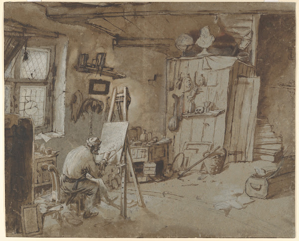 A Painter at Work in his Studio 166377