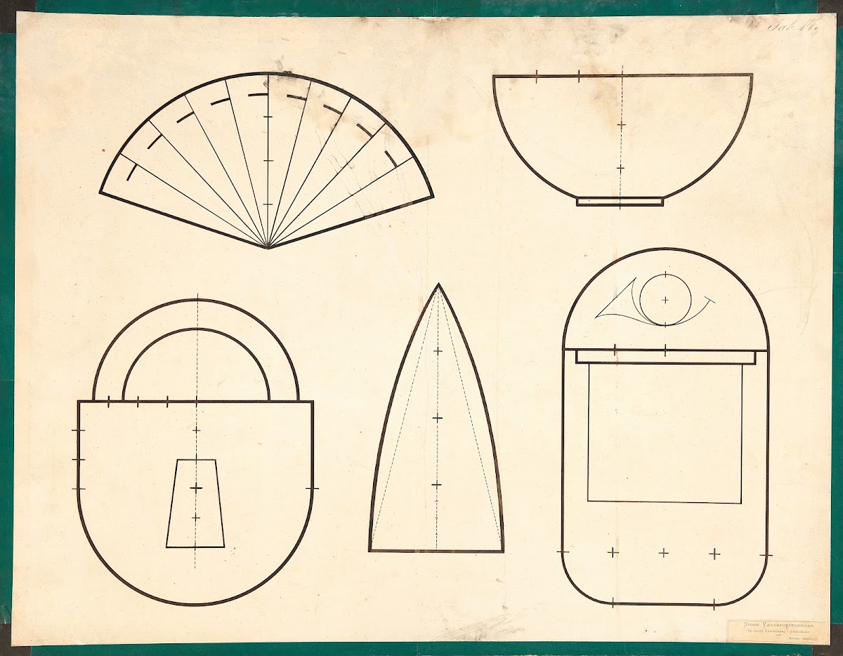 Fan padlock iron dish mailbox 1900