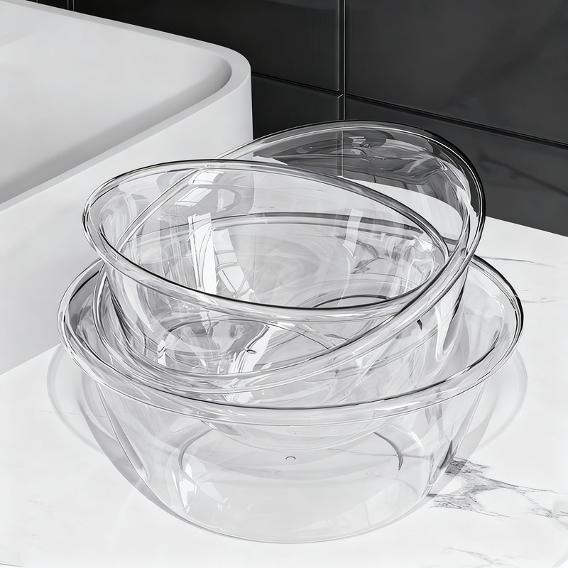 Kunststoff-Waschbecken, transparent, robust