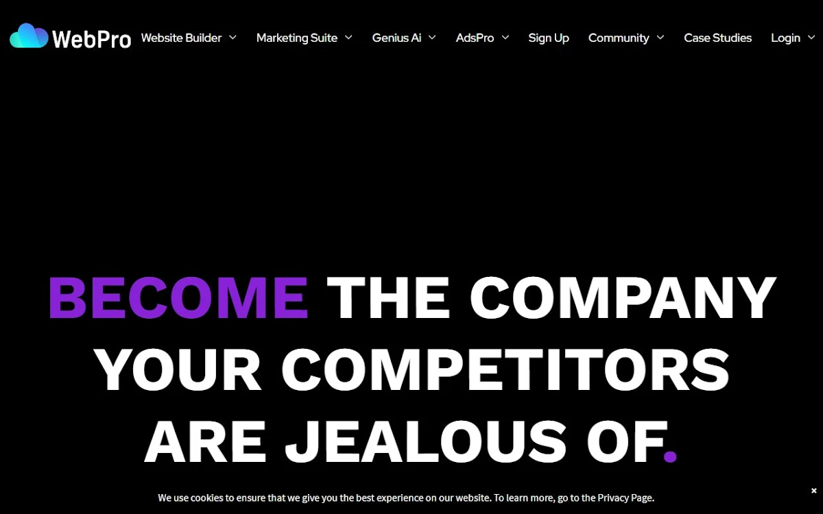 Captura de WebPro.ai