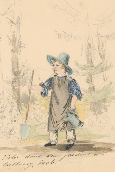 Malý záhradník Syn Viktor vo veku 3 rokov 1836