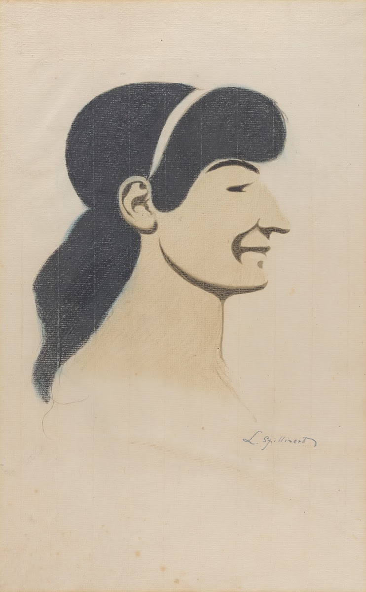 Vrouwenprofiel 1917