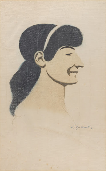 Vrouwenprofiel 1917