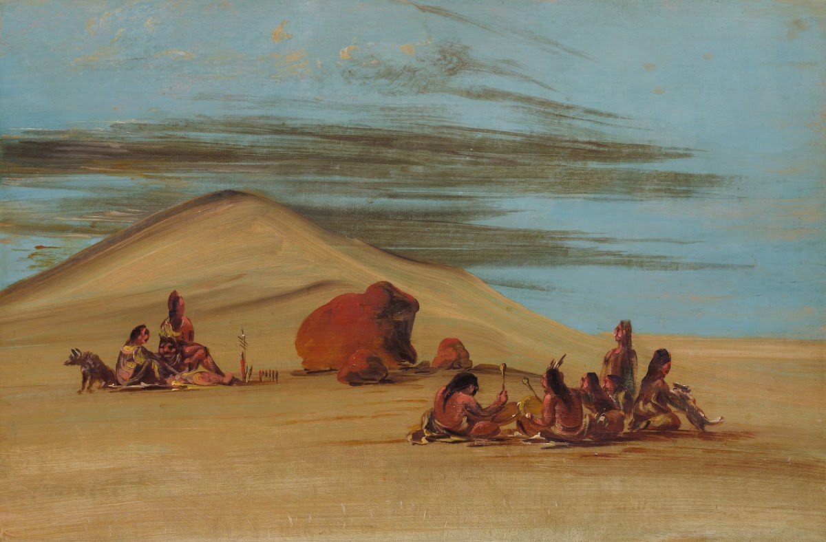 Sioux Worshiping At The Red Boulders 1837 1839