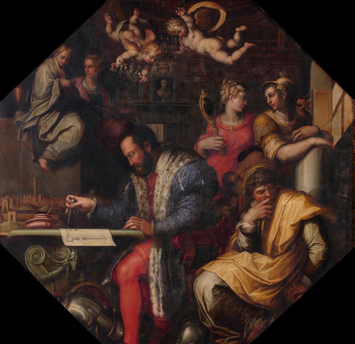 Cosimo studies the taking of Siena 1563   1565