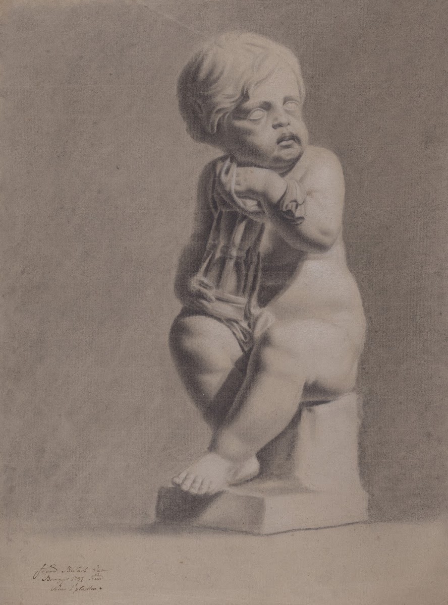 Seated child with hourglass 1797