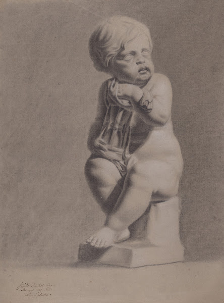 Seated child with hourglass 1797