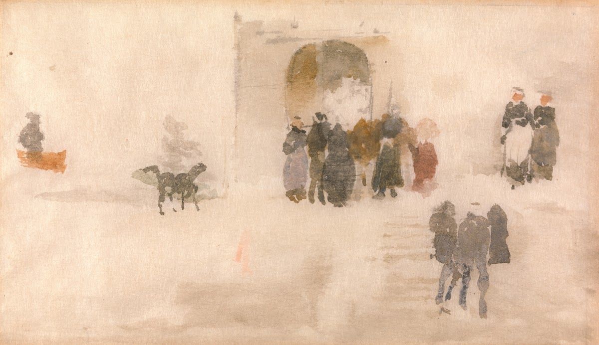 Figures Outside a Doorway ca 1893
