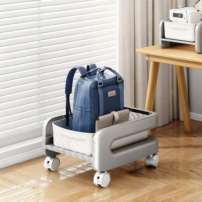 Movable Backpack Stand with Wheels