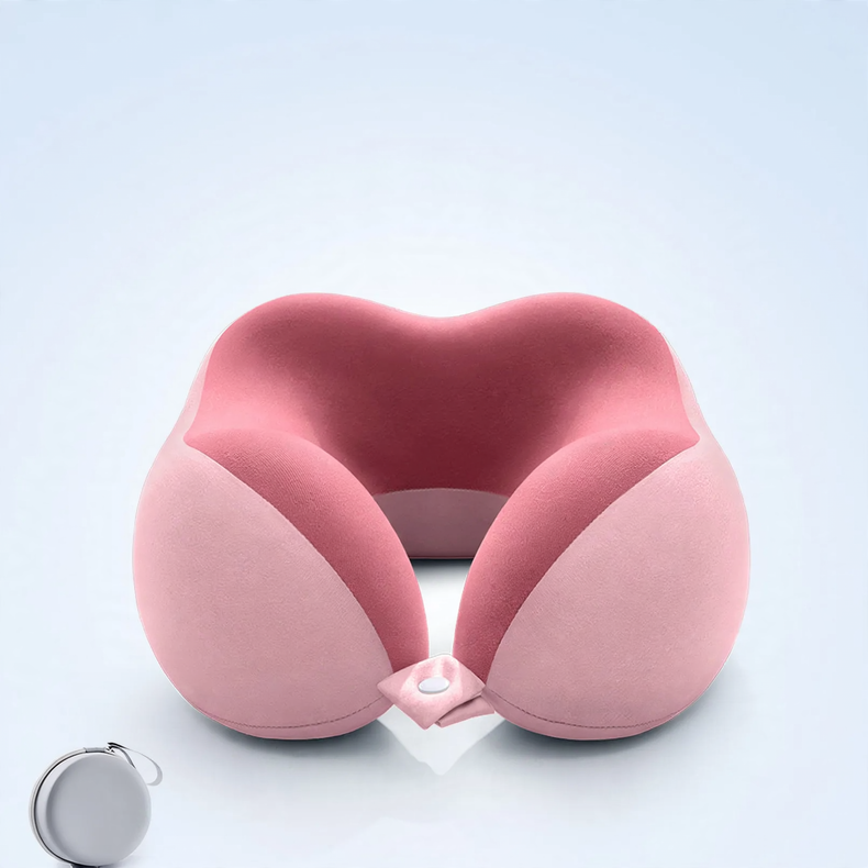 Travel Neck Pillow U-Shape Memory Foam 360° Neck Support