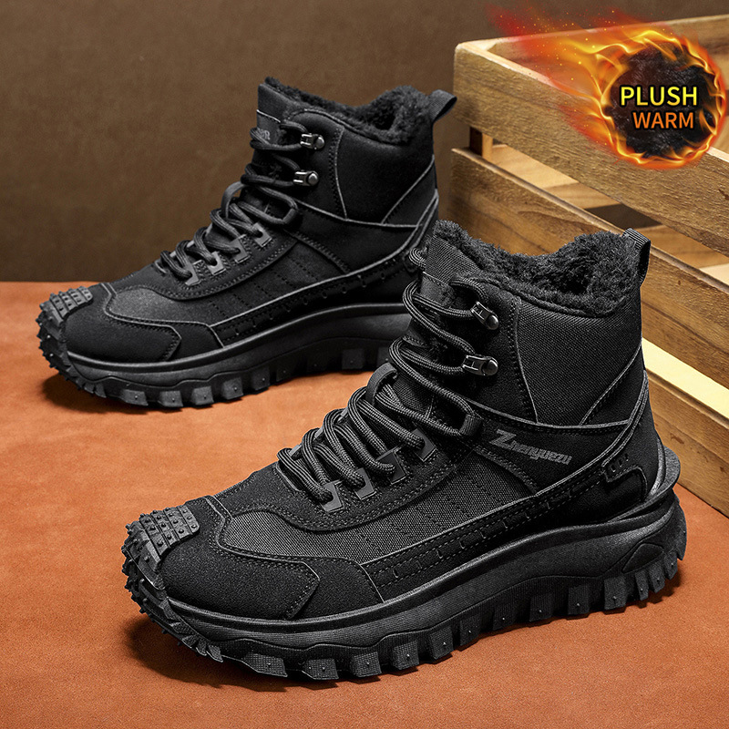 Gefütterte Herren-Outdoor-Stiefel für den Winter