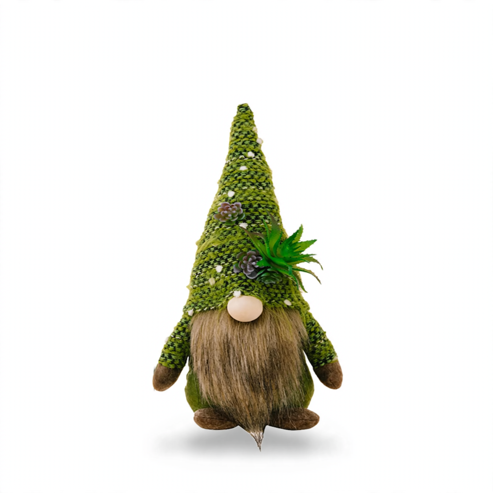Christmas gnome figure with knitted hat