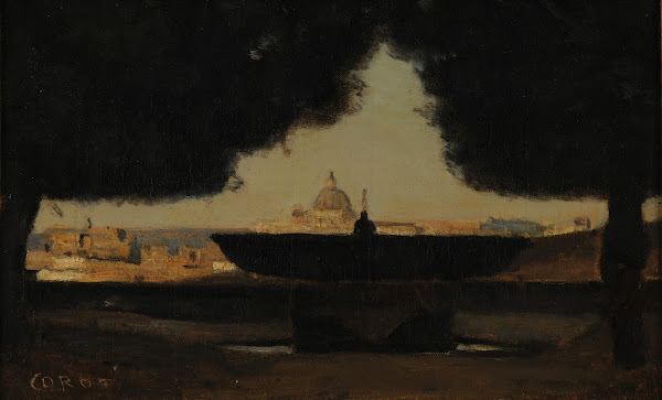 La vasque de la Villa Médicis after 1845