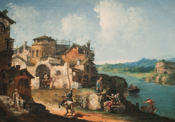 Landscape Capriccio c 1730 1740