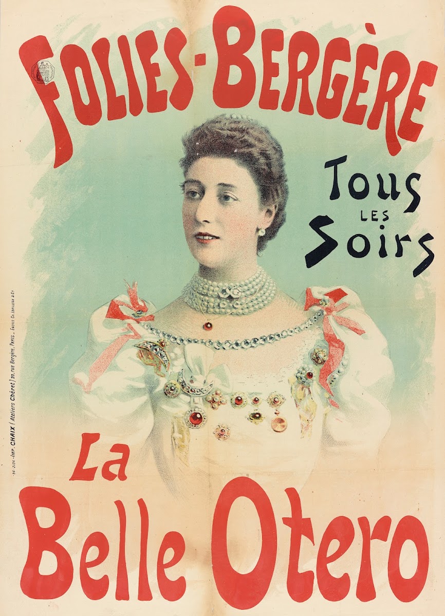 Folies Bergere Tous Les Soirs La Belle Otero 1894