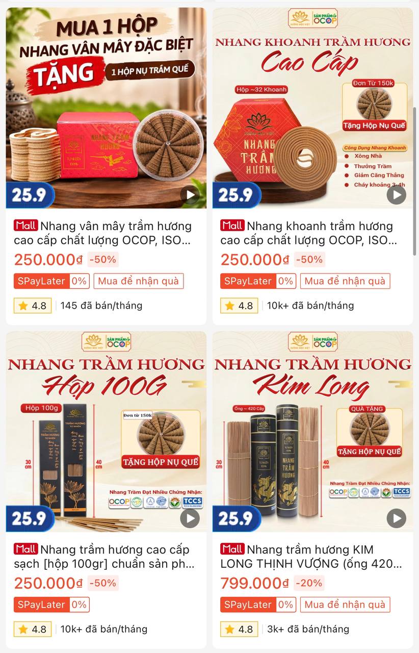 4 sản phẩm