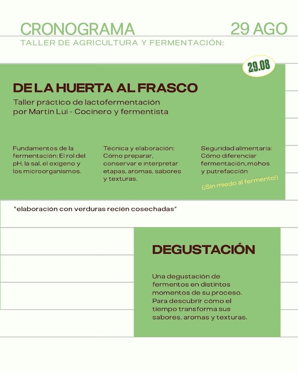 De la huerta al frasco