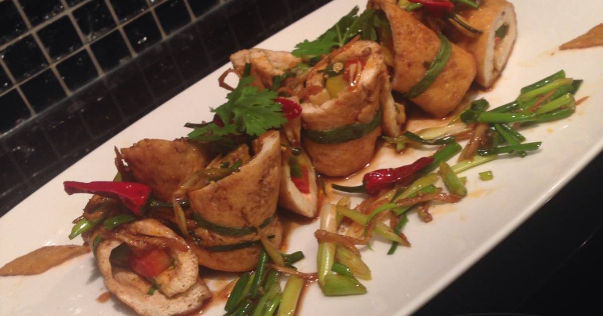 Đậu Hũ Tam Sắc kho gừng