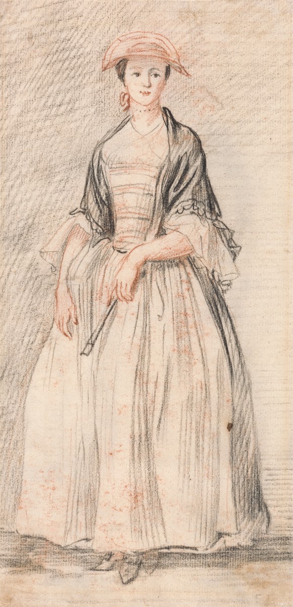 A Lady with a Fan ca 1760