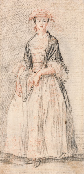 A Lady with a Fan ca 1760