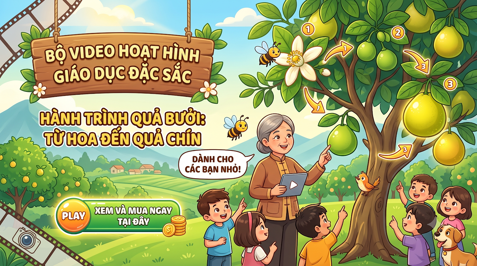 VIDEO: QUA TRÌNH TẠO THÀNH QUẢ BƯỞI - video
