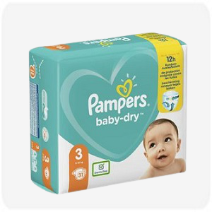 COUCHE PAMPERS N°3  4-9 KG