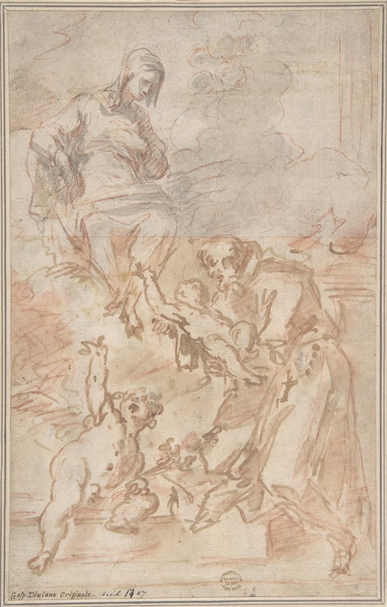 The Virgin Entrusting the Christ Child to Saint Francis of Assisi 16891767