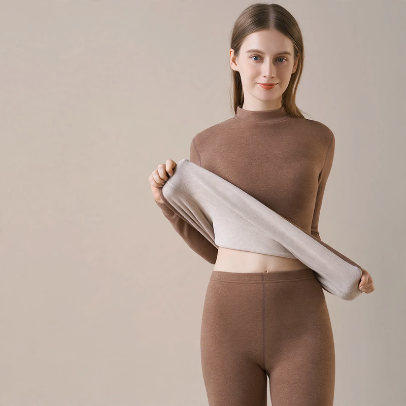 Thermal underwear set for men and women, padded
