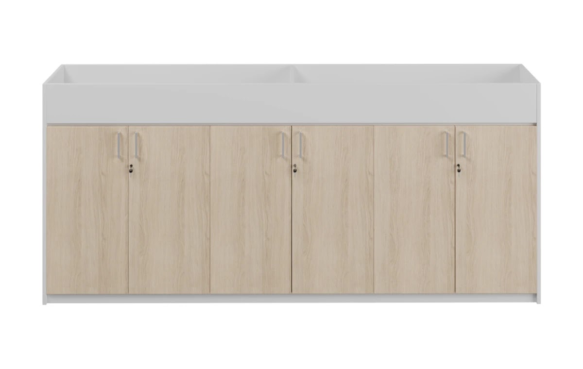RADAR Color Six-Door (Low Height) Top Planter Box Cabinet