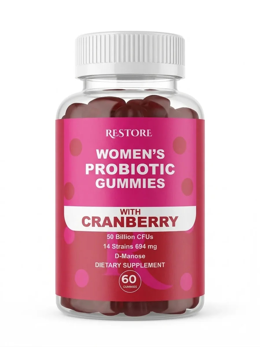 Women Probiotic Gummies with Cranberry