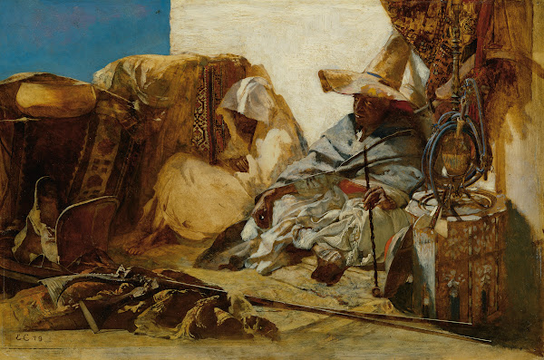 Orientalischer Teppichhändler 1879