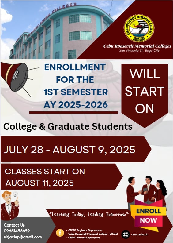 Enrollment for the 1st Semester AY 2025-2026