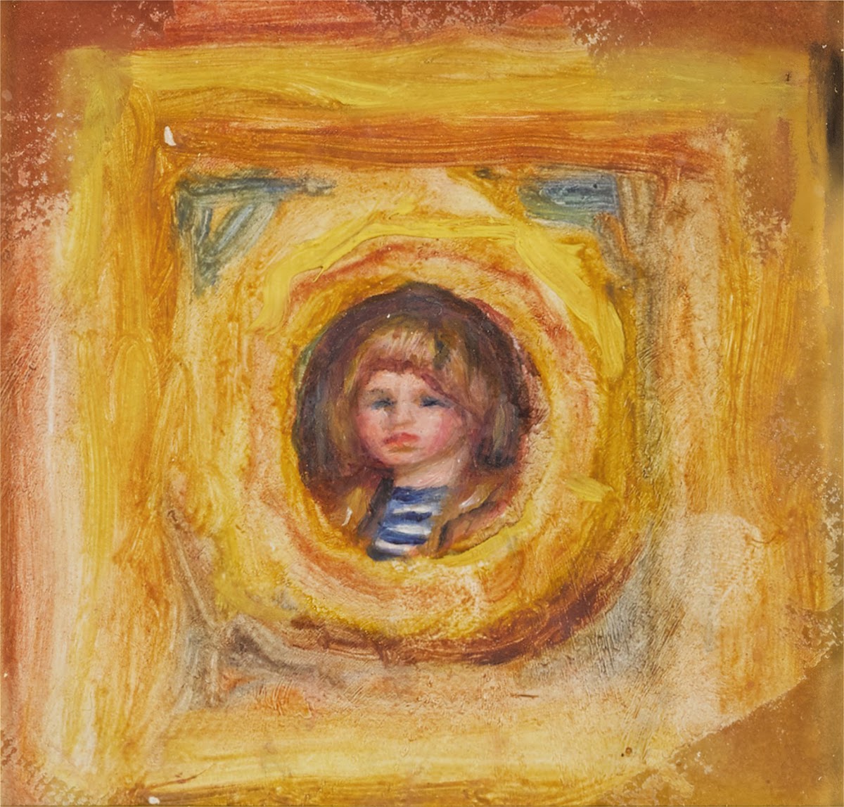 Claude Renoir en médaillon 1908