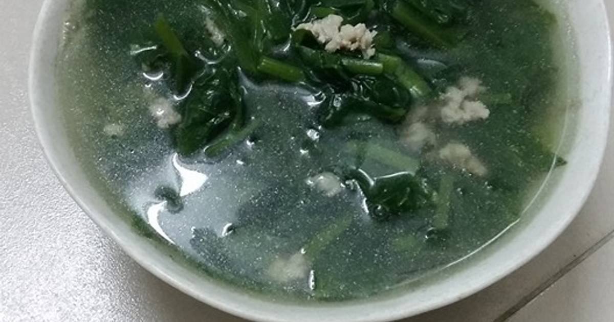 Canh mồng tơi thịt nạc