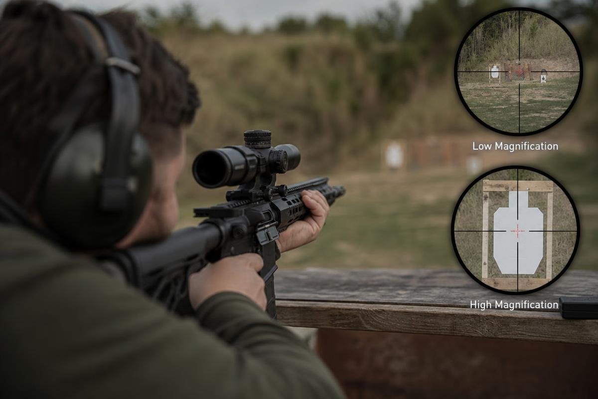 FFP vs SFP LPVO reticle scaling and hold marks