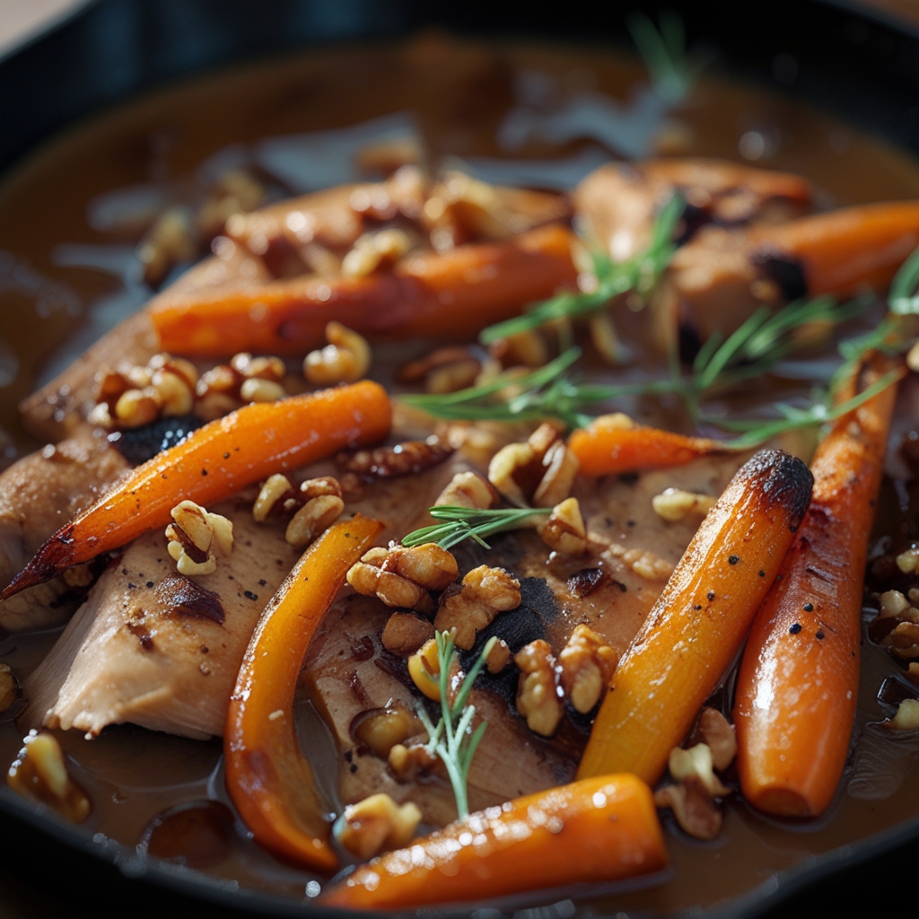 Final Moroccan-Spiced Turkey & Honey-Roasted Carrot Power Skillet
